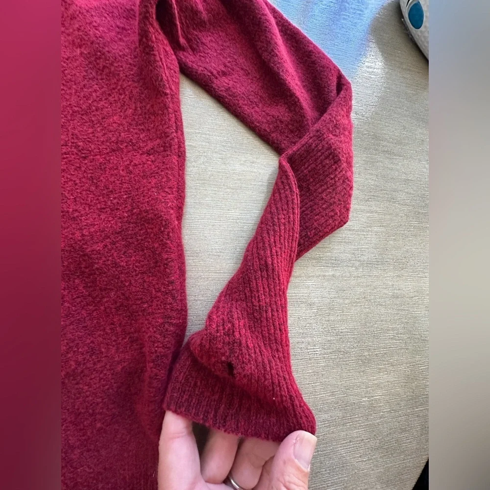White House Black Market Off-the-Shoulder Red Sweater